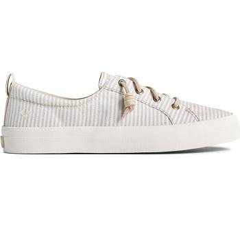 Sperry Crest Vibe Linen Stripe Bezove - Damske Tenisky